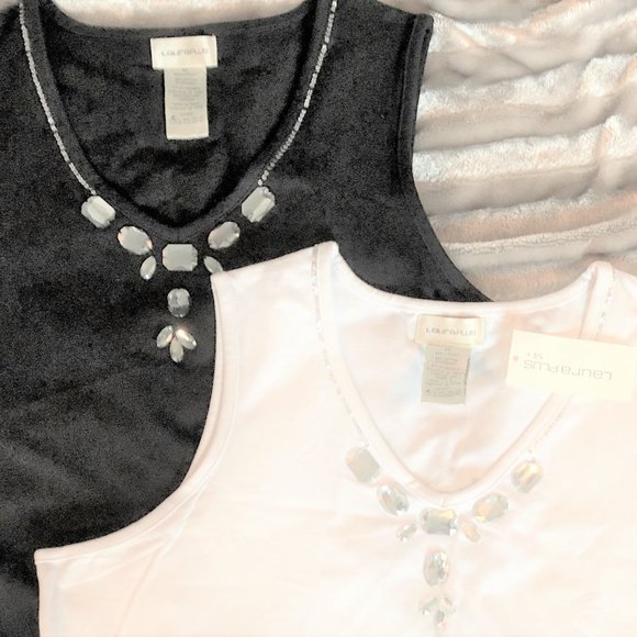 2 LAURA TANK TOP WITH JEWELS AND SEQUINS - Picture 2 of 2